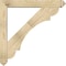 Ekena Millwork Olympic Arts and Crafts Rough Sawn Bracket w/ Offset Brace, Douglas Fir, 6"W x 38"D x 38"H BKT0604X38X38OLY03RDF - alternate 4